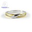 แหวนทองคำขาว แหวนเพชร แหวนคู่ แหวนแต่งงาน แหวนหมั้น - RC1246DWG-Gm